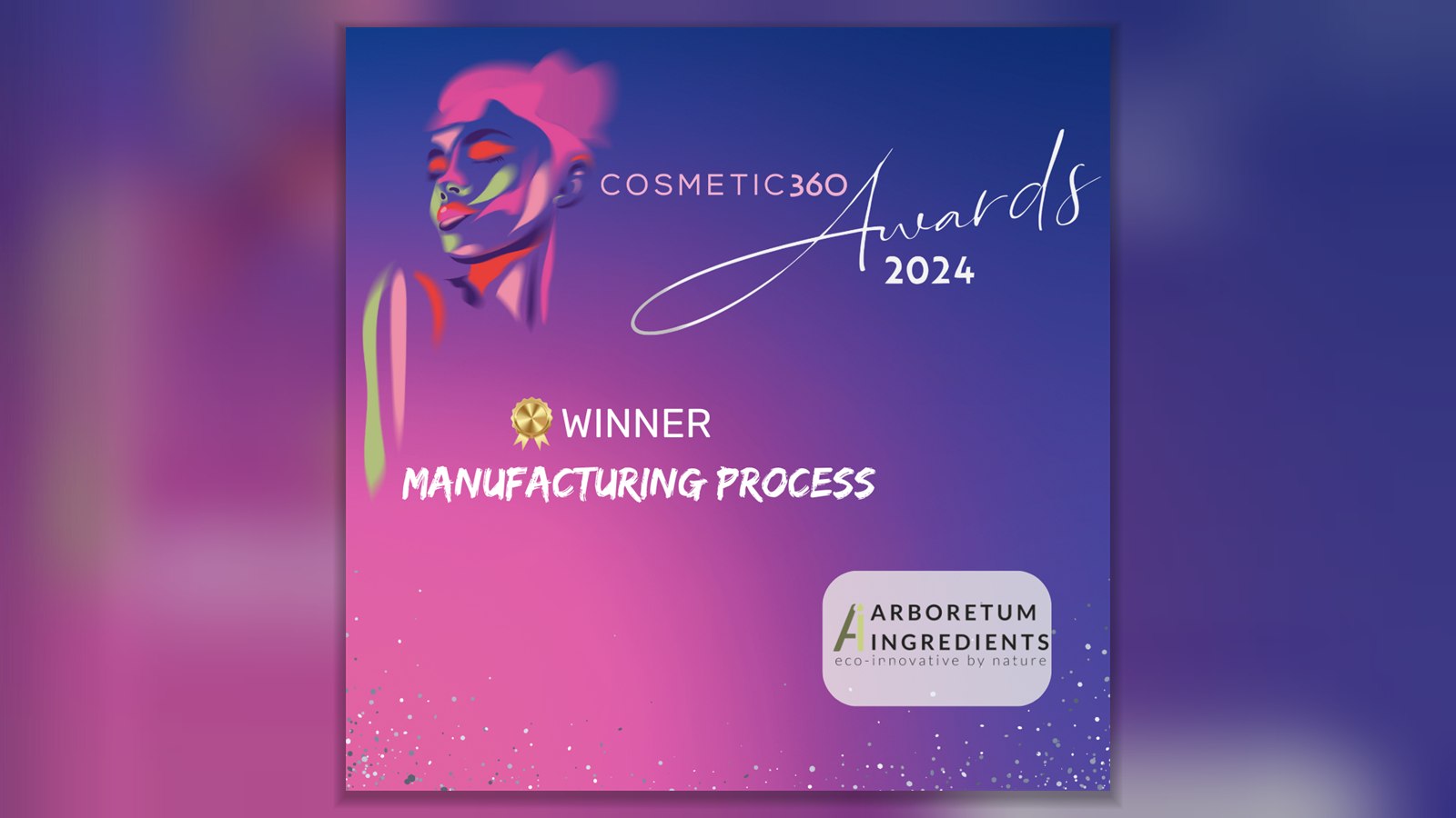 Cosmetic 360 Awards 2024 — Arboretum Ingredients, winner in the Manufacturing Process category