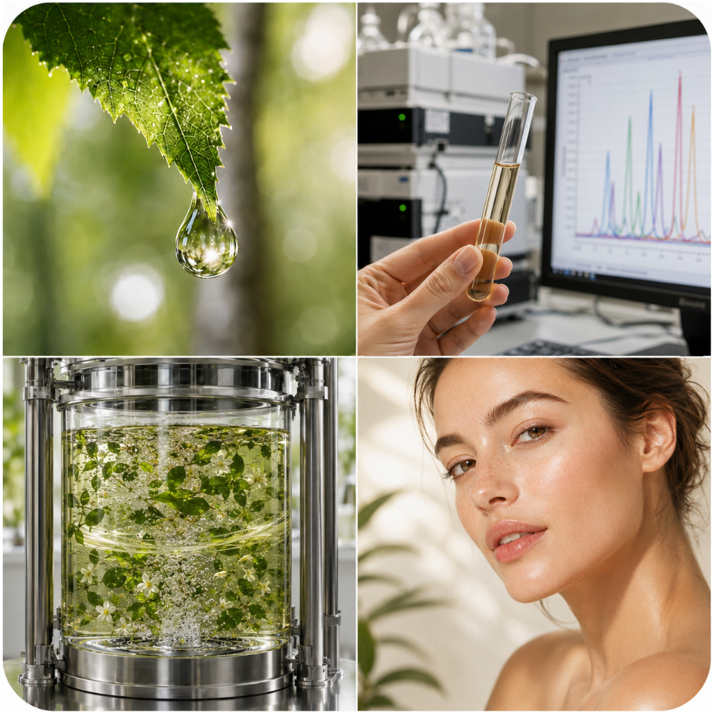 From source plant to active molecule